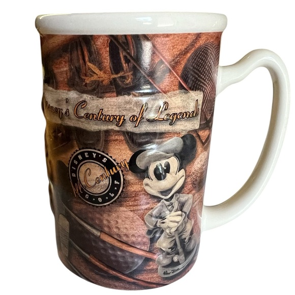 Walt Disney's Mug Century Of Legends Mickey Mouse Golf Baseball - Picture 1 of 5